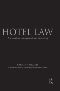 Cover image: Hotel Law 1st edition 9781138779525