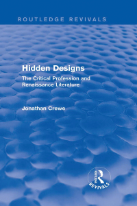 Cover image: Hidden Designs (Routledge Revivals) 1st edition 9781138779280