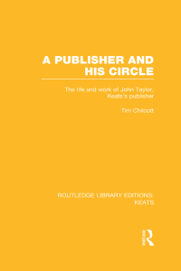 Imagen de portada: A Publisher and his Circle 1st edition 9781138020030