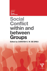 Imagen de portada: Social Conflict within and between Groups 1st edition 9781848722965