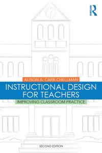 Cover image: Instructional Design for Teachers 2nd edition 9781138776807