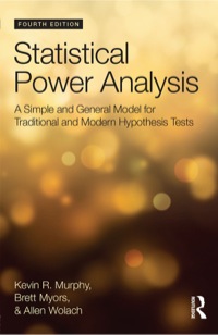 表紙画像: Statistical Power Analysis 4th edition 9781848725881