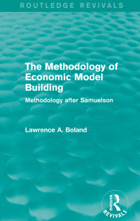 Imagen de portada: The Methodology of Economic Model Building (Routledge Revivals) 1st edition 9781138776319