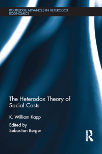 Imagen de portada: The Heterodox Theory of Social Costs 1st edition 9781138775473