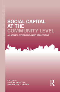 Titelbild: Social Capital at the Community Level 1st edition 9781138025646