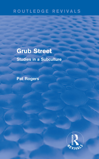 Cover image: Grub Street (Routledge Revivals) 1st edition 9781138024809