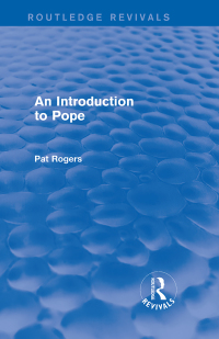 Imagen de portada: An Introduction to Pope (Routledge Revivals) 1st edition 9781138024748
