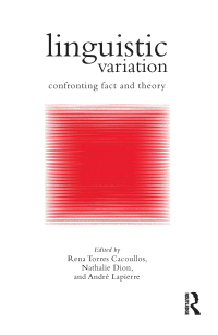 Cover image: Linguistic Variation 1st edition 9781138024557