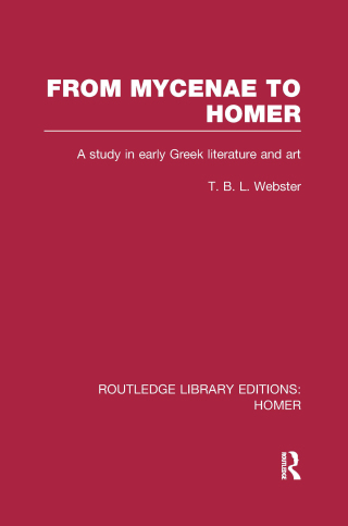Imagen de portada: From Mycenae to Homer 1st edition 9781138991781