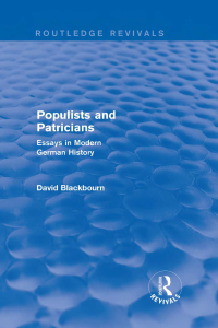 Cover image: Populists and Patricians (Routledge Revivals) 1st edition 9781138020542
