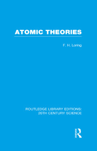 Cover image: Atomic Theories 1st edition 9781138964068