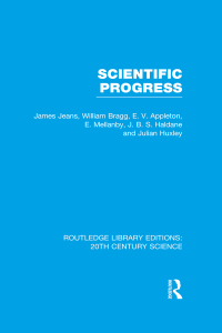 صورة الغلاف: Scientific Progress 1st edition 9781138013599