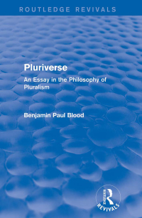 Cover image: Pluriverse (Routledge Revivals) 1st edition 9781138017283