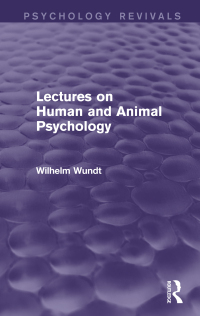 Cover image: Lectures on Human and Animal Psychology (Psychology Revivals) 1st edition 9781138017870