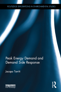 Cover image: Peak Energy Demand and Demand Side Response 1st edition 9781138064942
