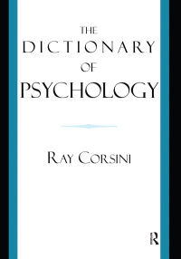 表紙画像: The Dictionary of Psychology 1st edition 9781583913284