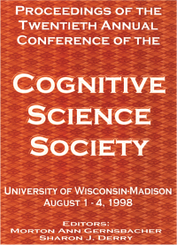 صورة الغلاف: Proceedings of the Twentieth Annual Conference of the Cognitive Science Society 1st edition 9780805832310