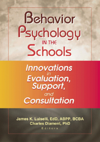 Imagen de portada: Behavior Psychology in the Schools 1st edition 9780789019202