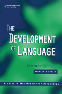 Cover image: The Development of Language 1st edition 9780863778476