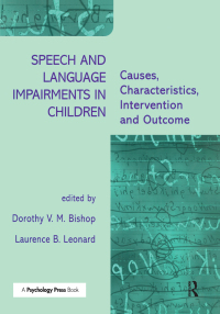 Cover image: Speech and Language Impairments in Children 1st edition 9780863775680