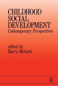 Cover image: Childhood Social Development 1st edition 9780863772733