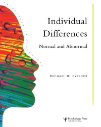Cover image: Individual Differences 1st edition 9780863772566