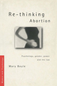 Cover image: Re-thinking Abortion 1st edition 9780415163651