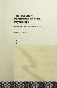 Imagen de portada: Stubborn Particulars of Social Psychology 1st edition 9781138876842