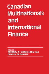 Immagine di copertina: Canadian Multinationals and International Finance 1st edition 9780714634814