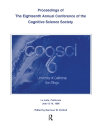 Imagen de portada: Proceedings of the Eighteenth Annual Conference of the Cognitive Science Society 1st edition 9781138876637