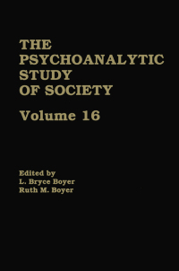 Cover image: The Psychoanalytic Study of Society, V. 16 1st edition 9781138881587