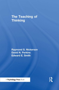 Cover image: The Teaching of Thinking 1st edition 9780898595390