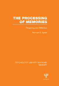 Imagen de portada: The Processing of Memories (PLE: Memory) 1st edition 9781138998063