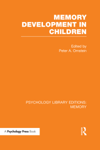 Immagine di copertina: Memory Development in Children (PLE: Memory) 1st edition 9781138995734
