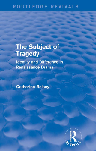 Imagen de portada: The Subject of Tragedy (Routledge Revivals) 1st edition 9781138015340