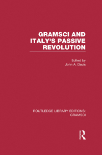 صورة الغلاف: Gramsci (RLE: Gramsci) 1st edition 9781138015333
