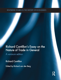 Titelbild: Richard Cantillon's Essay on the Nature of Trade in General 1st edition 9781138014589