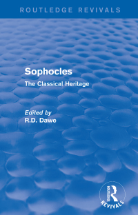 Cover image: Sophocles (Routledge Revivals) 1st edition 9780415749480