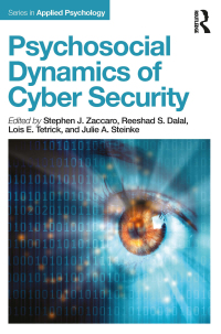 Omslagafbeelding: Psychosocial Dynamics of Cyber Security 1st edition 9781848725652
