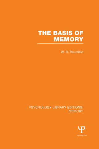 Omslagafbeelding: The Basis of Memory (PLE: Memory) 1st edition 9781848723504