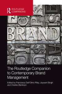 Imagen de portada: The Routledge Companion to Contemporary Brand Management 1st edition 9781032242392