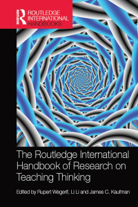 Omslagafbeelding: The Routledge International Handbook of Research on Teaching Thinking 1st edition 9781138577343