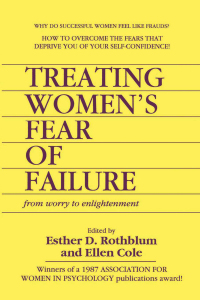 Imagen de portada: Treating Women's Fear of Failure 1st edition 9780918393418