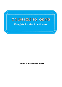 Cover image: Counseling Gems 1st edition 9781138415324