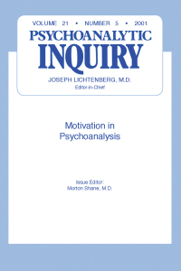 Cover image: Motivation and Psychoanalysis 1st edition 9780881639124