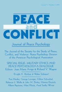Imagen de portada: Military Ethics and Peace Psychology 1st edition 9780805894356