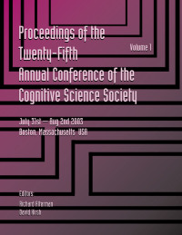 Imagen de portada: Proceedings of the 25th Annual Cognitive Science Society 1st edition 9781138411760