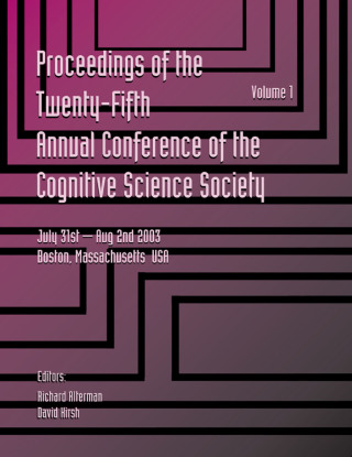 Titelbild: Proceedings of the 25th Annual Cognitive Science Society 1st edition 9781138411760