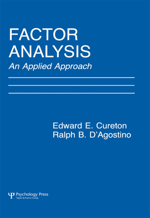 Factor Analysis: An Applied Approach, 1st Edition - FULL INSTANT DOWNLOAD | PDF DOCX EPUB