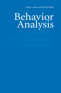 Cover image: Behavior Analysis 1st edition 9789057024863